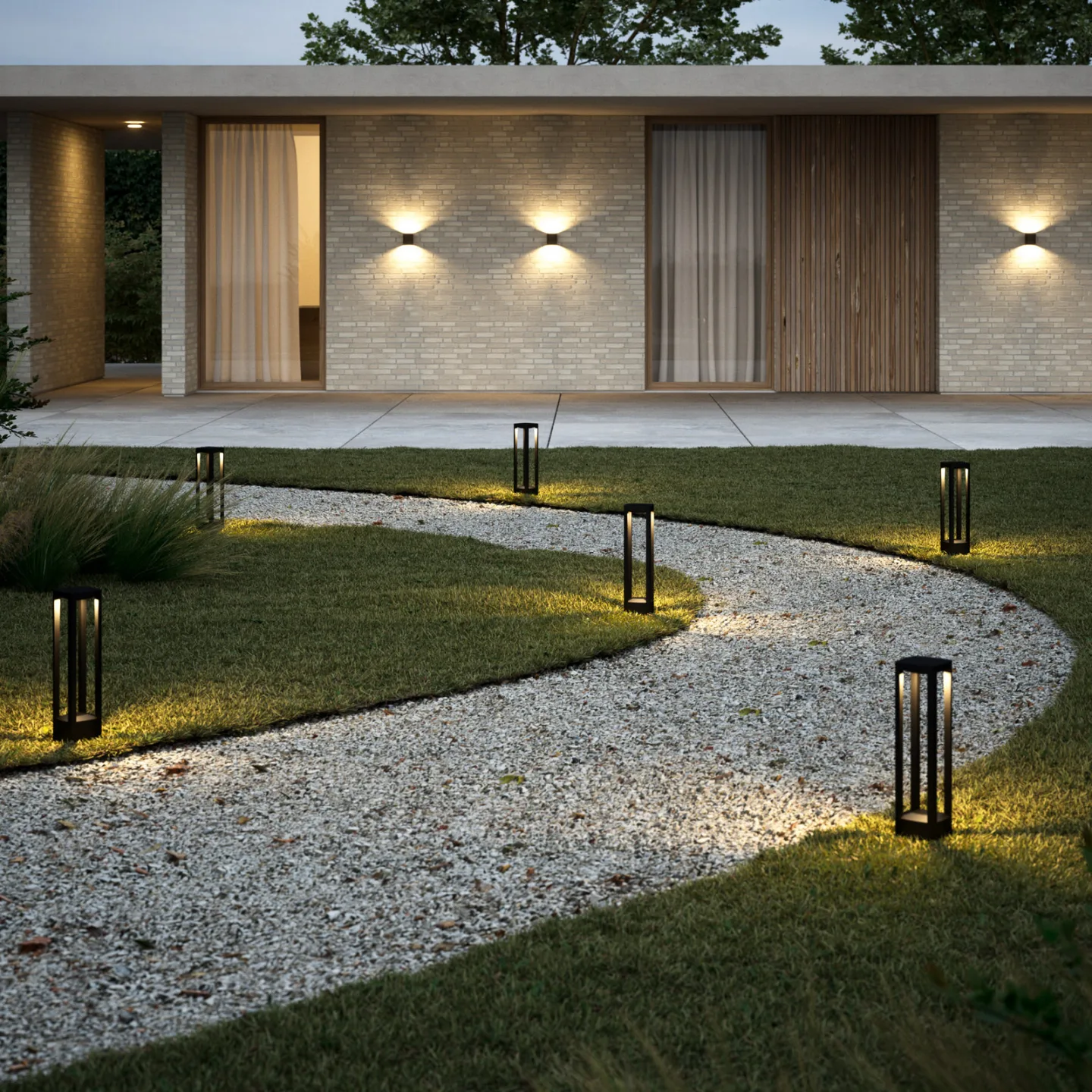 Mirage LED-väglampa svart, 48 cm, CCT, IP54 - Light-Point - Balkong - Design - Aluminium - Med en ljuskälla