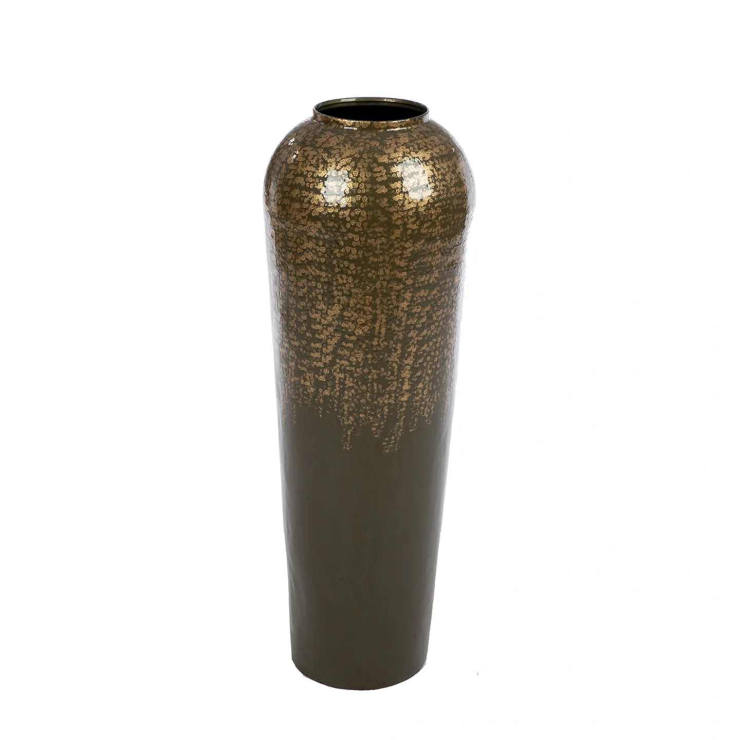 Gilde Vase Whisper, Metall, Beige, Gold H: 80 cm | Schubiger Möbel