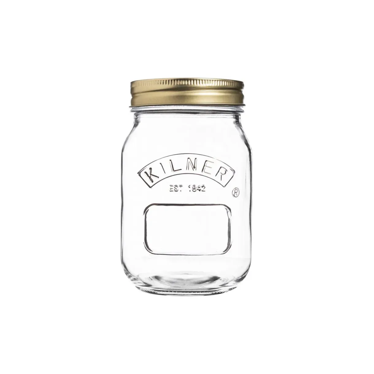 Kilner Kilner Konservenglas rund Klar-Gold, 0,5 l