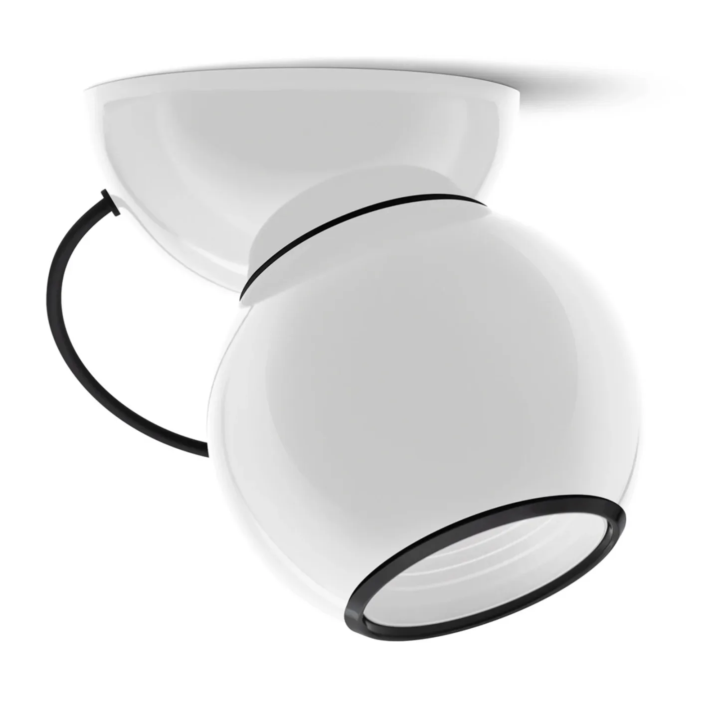 Gravitino LED-loftlampe, hvid, drejelig - Stilnovo - Stue - Design - Metal - Med én lyskilde