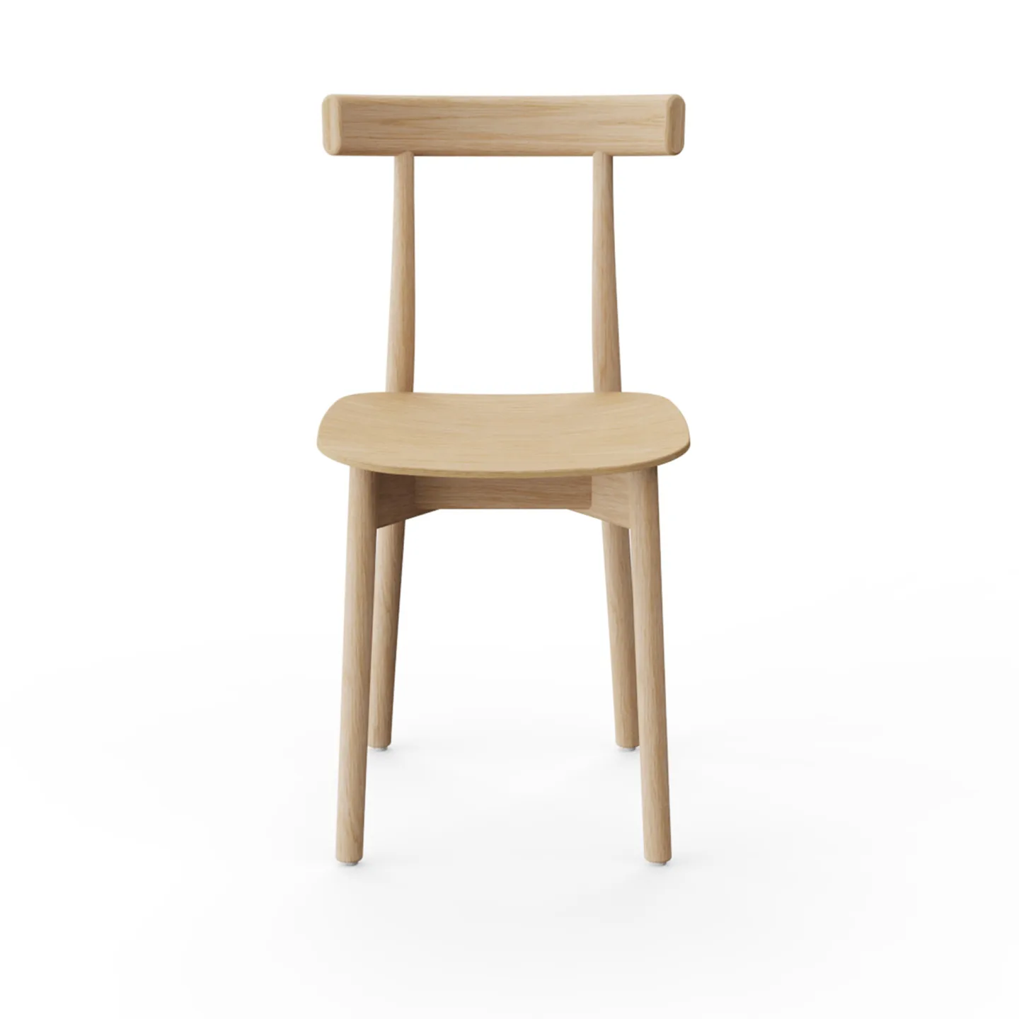 NINE - Skinny Wooden Chair Natural oak - Matstolar - John Tree - Träfärgad - Trä