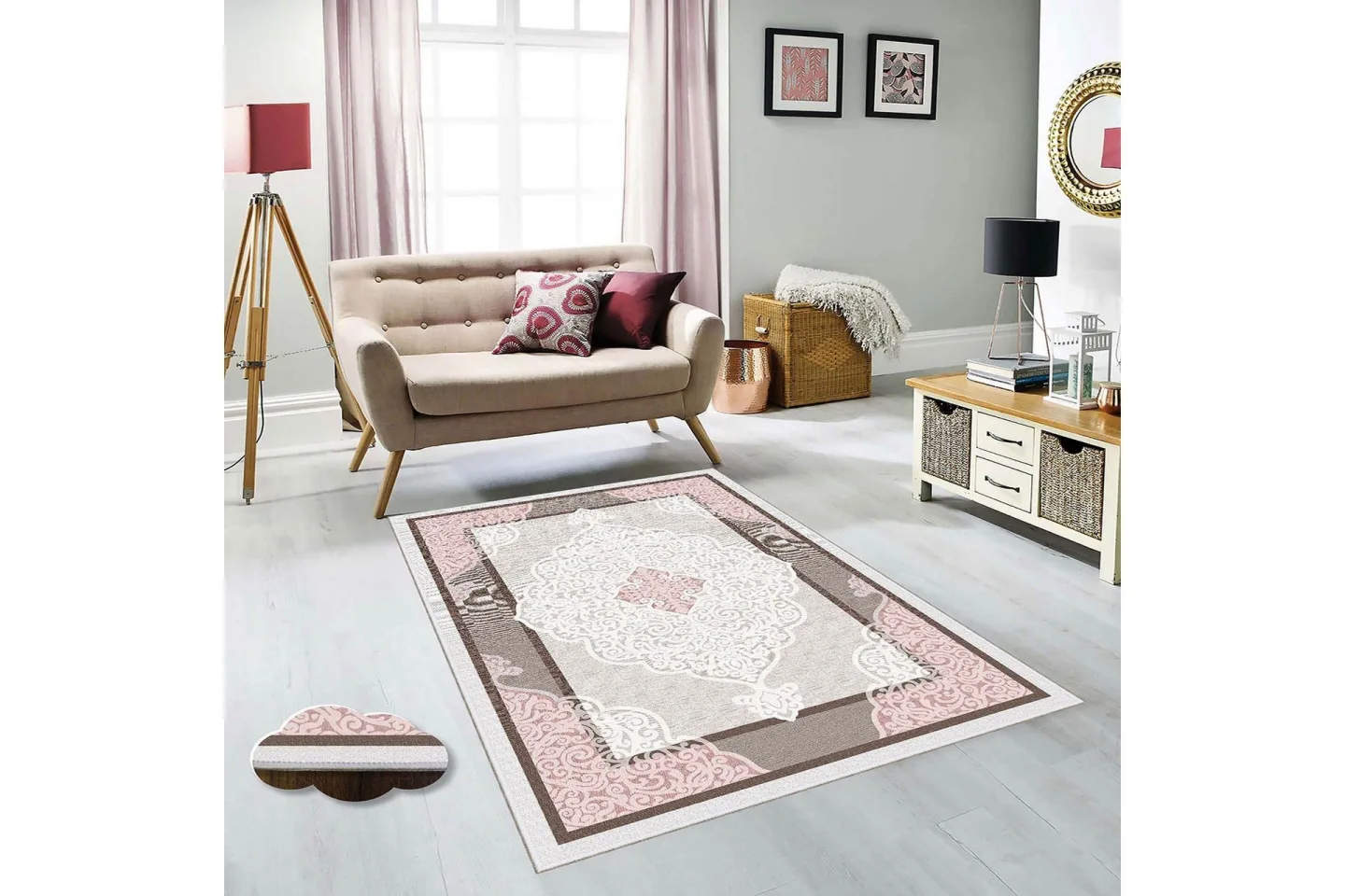 Homefesto Matta 80x200 cm - Multifärgad