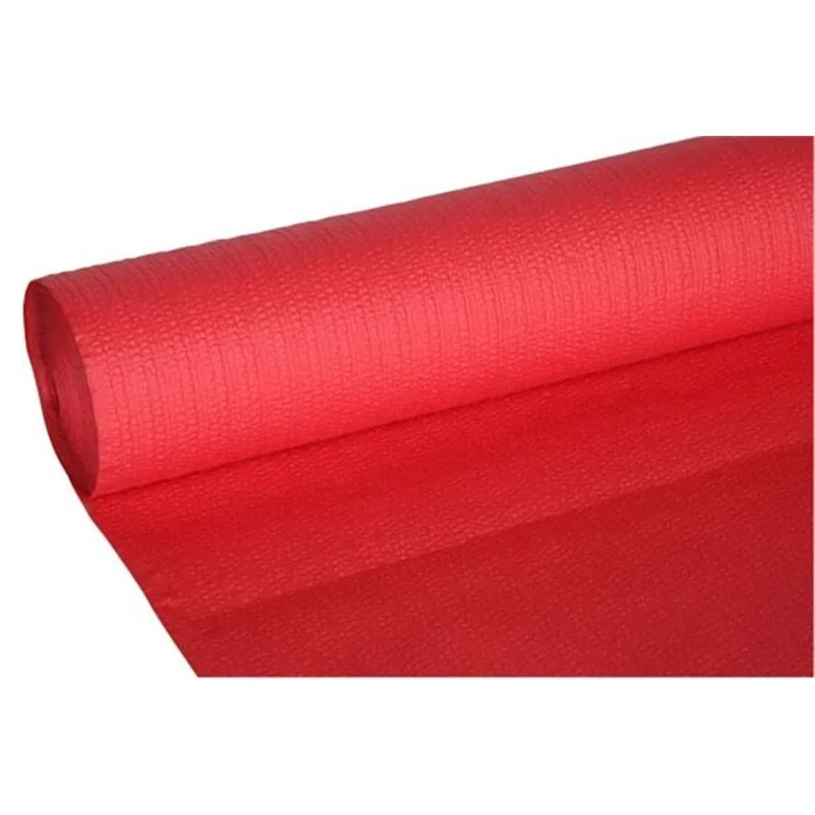Cosy & Trendy Tischdecke Waffle rot Papier B 118 T 18 cm