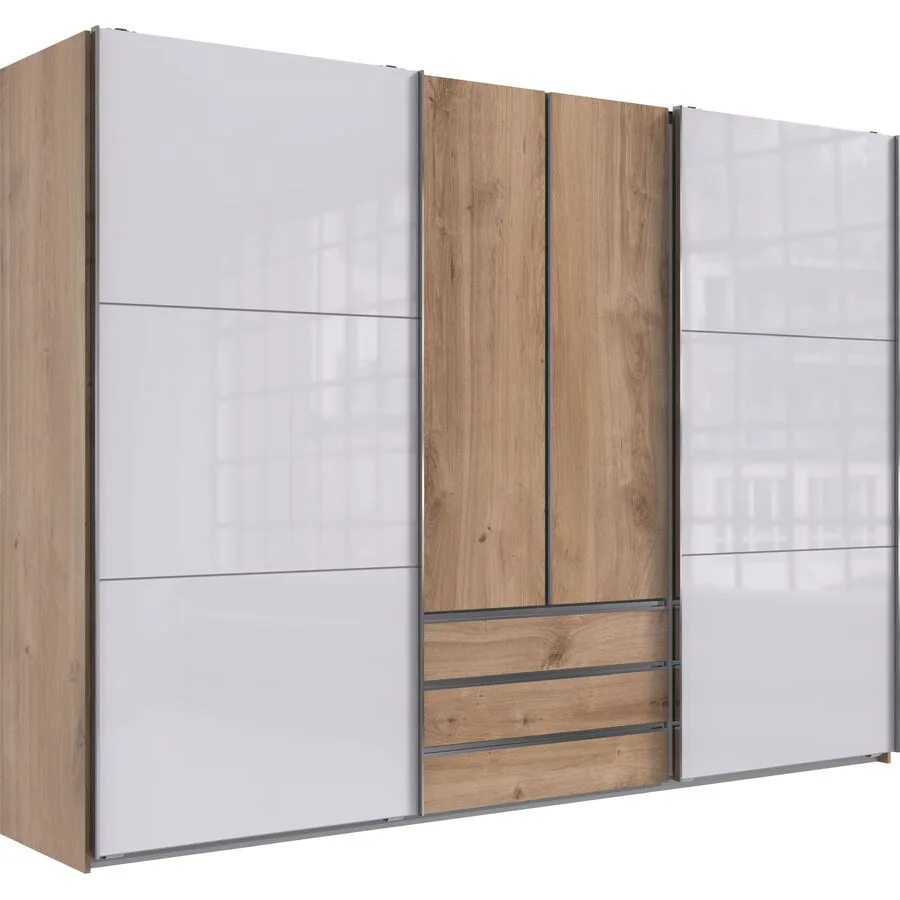 Kleiderschrank Macias Plankeneiche Holzwerkstoff B 300 cm