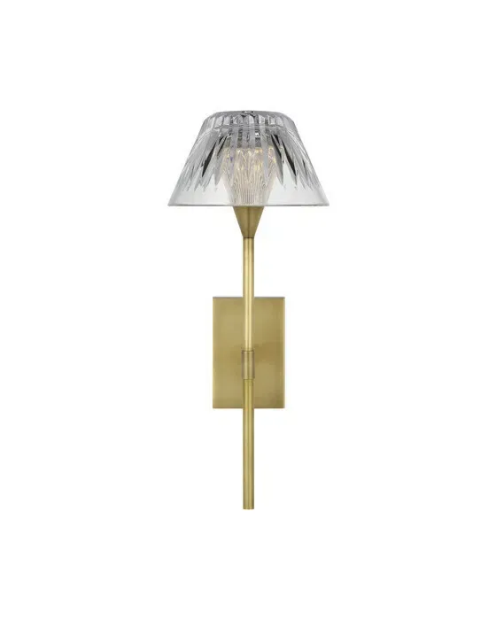 Blaze 14" Sconce Natural Brass
