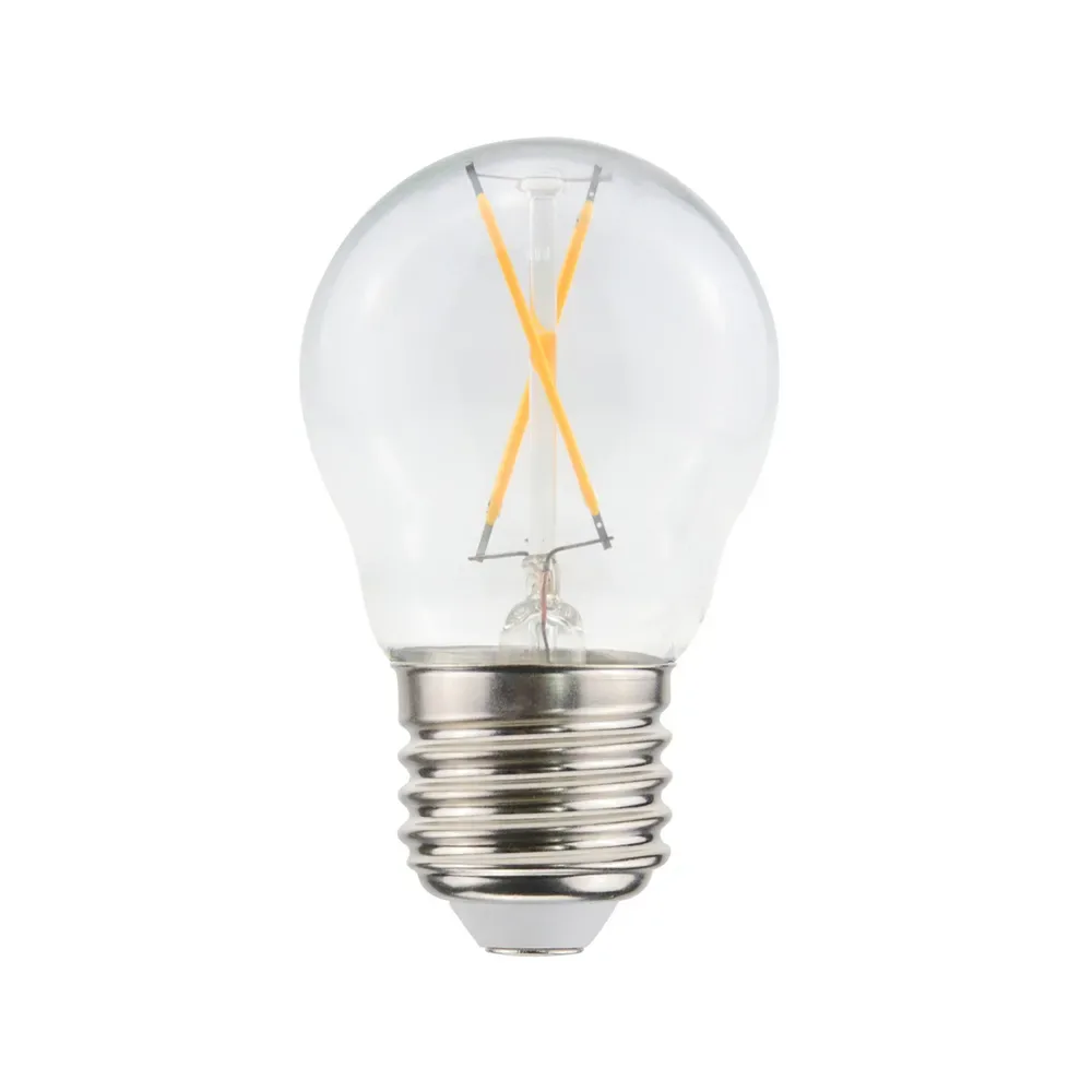 Airam Airam Filament LED-ball Glühbirne Klar, nicht dimmbar, 2-flammig e27, 1w