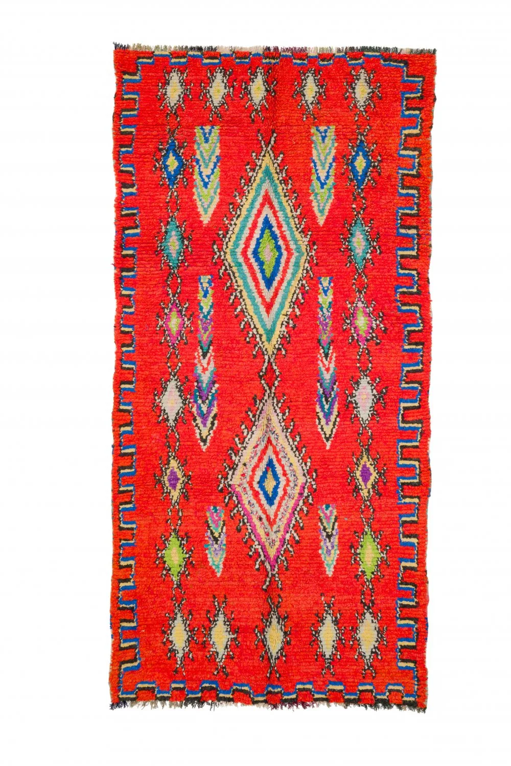 Marokkansk Boucherouite-teppe 285 x 135 cm (Størrelse: 285 x 135 cm)