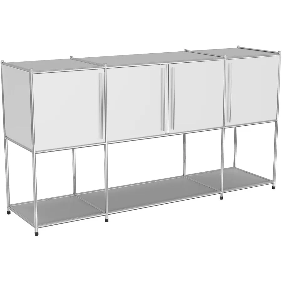 Sideboard Cubo Weiss Metall 153 cm 80.2 cm - Möbel Konfigurator: Traummöbel individuell zusammenstellen