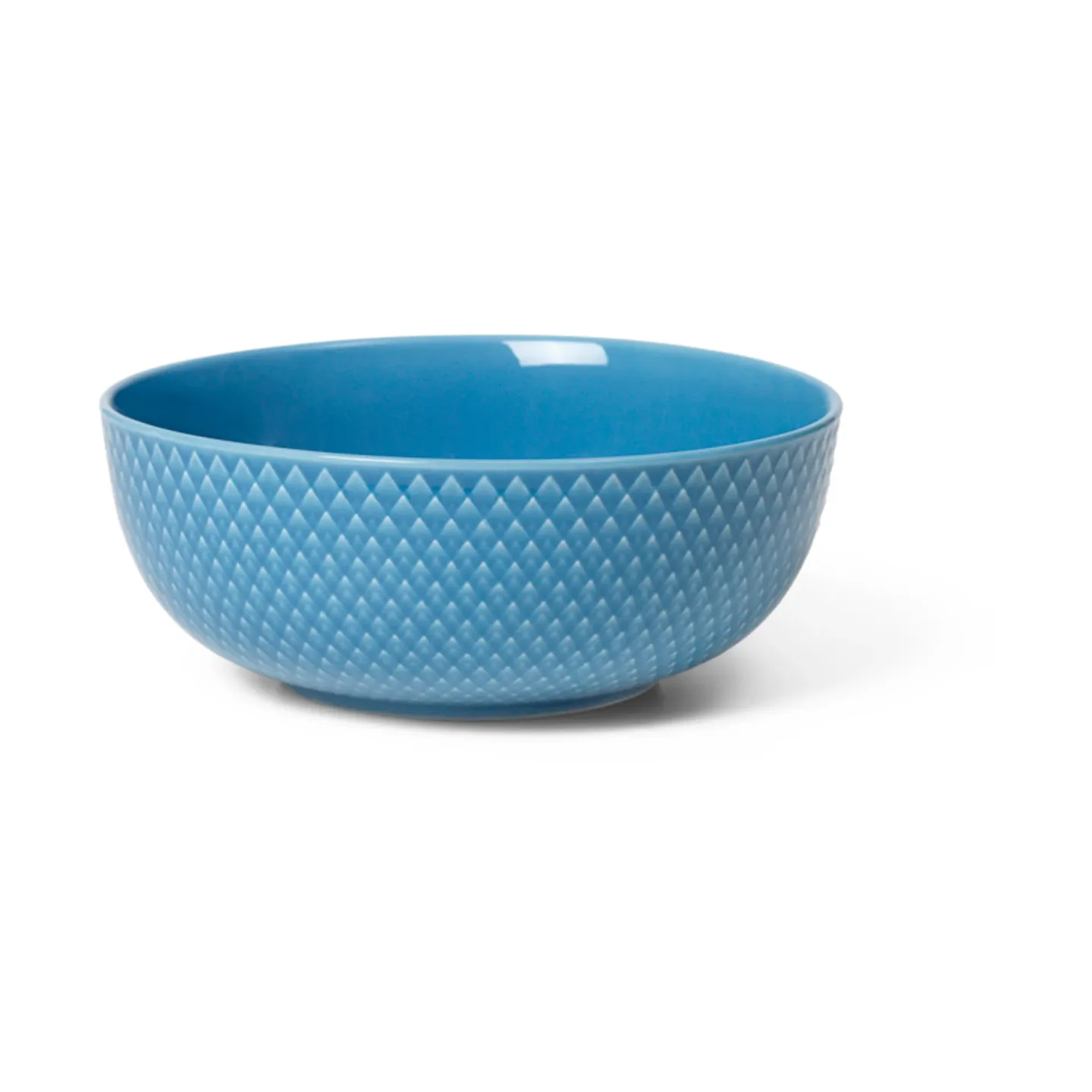 Lyngby Porcelæn Rhombe Schale Ø15,5cm Blau