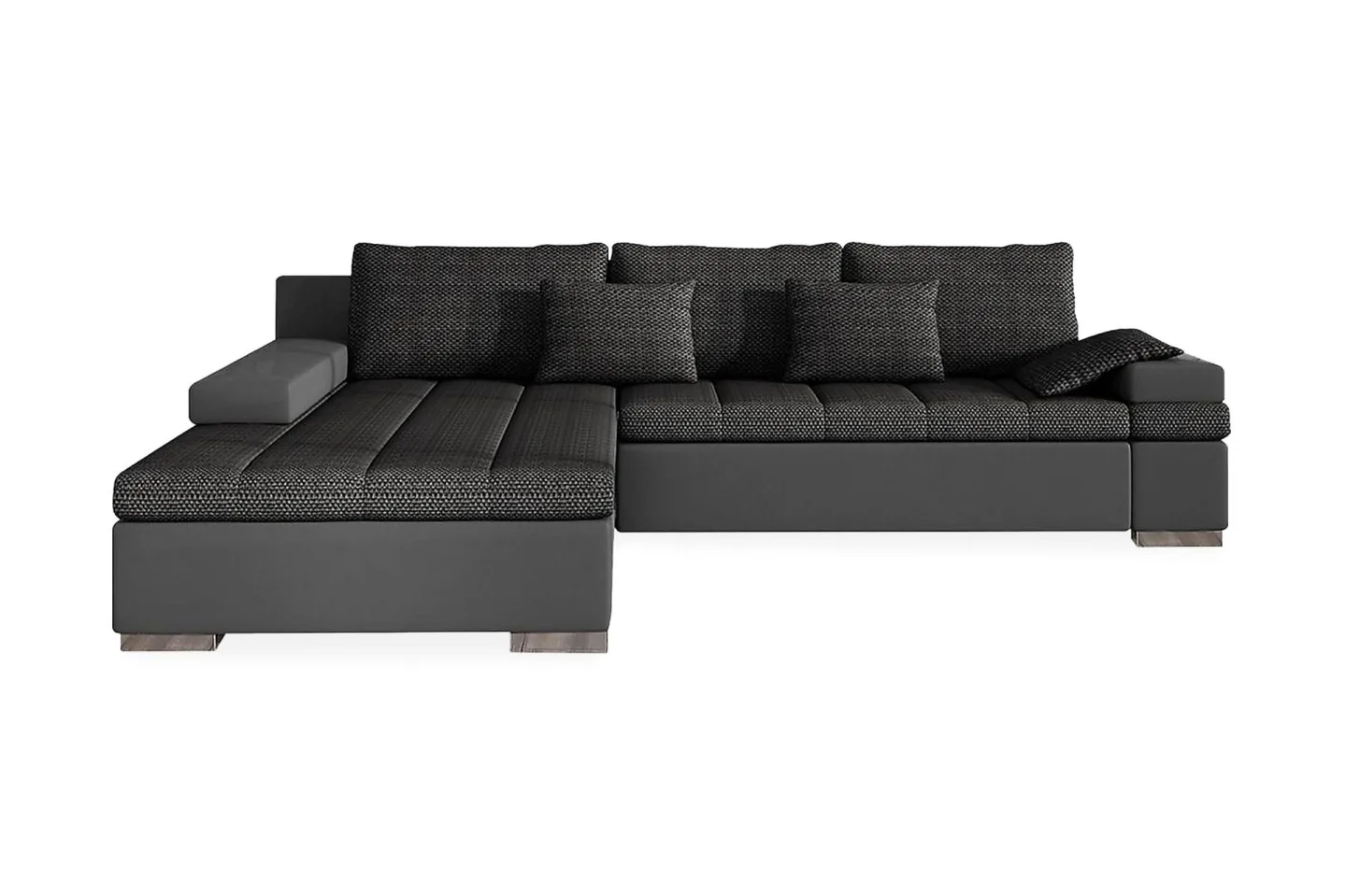 Naoma Divanbäddsoffa 310x175x83 cm - Grå