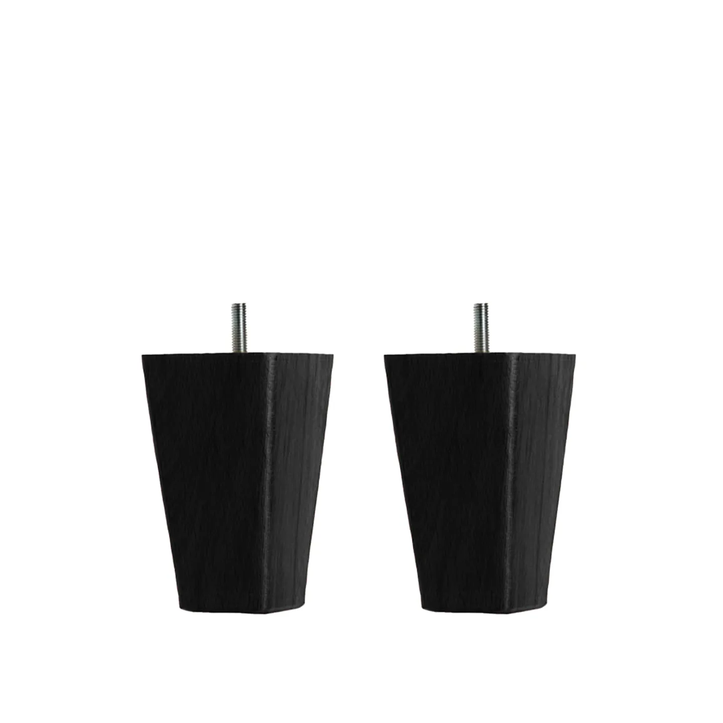 DUX - Koniska Ben Höjd 12 cm, Svart, 2-pack - Sängben - Svart