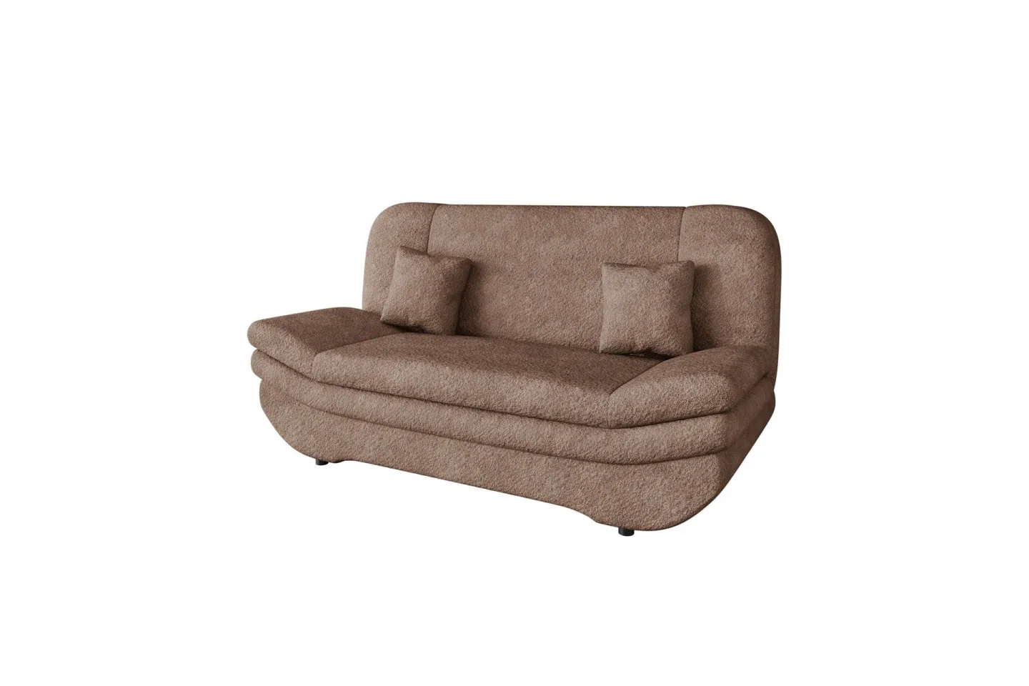 Figurelle Bäddsoffa 2-sits i Bouclé - Rosa