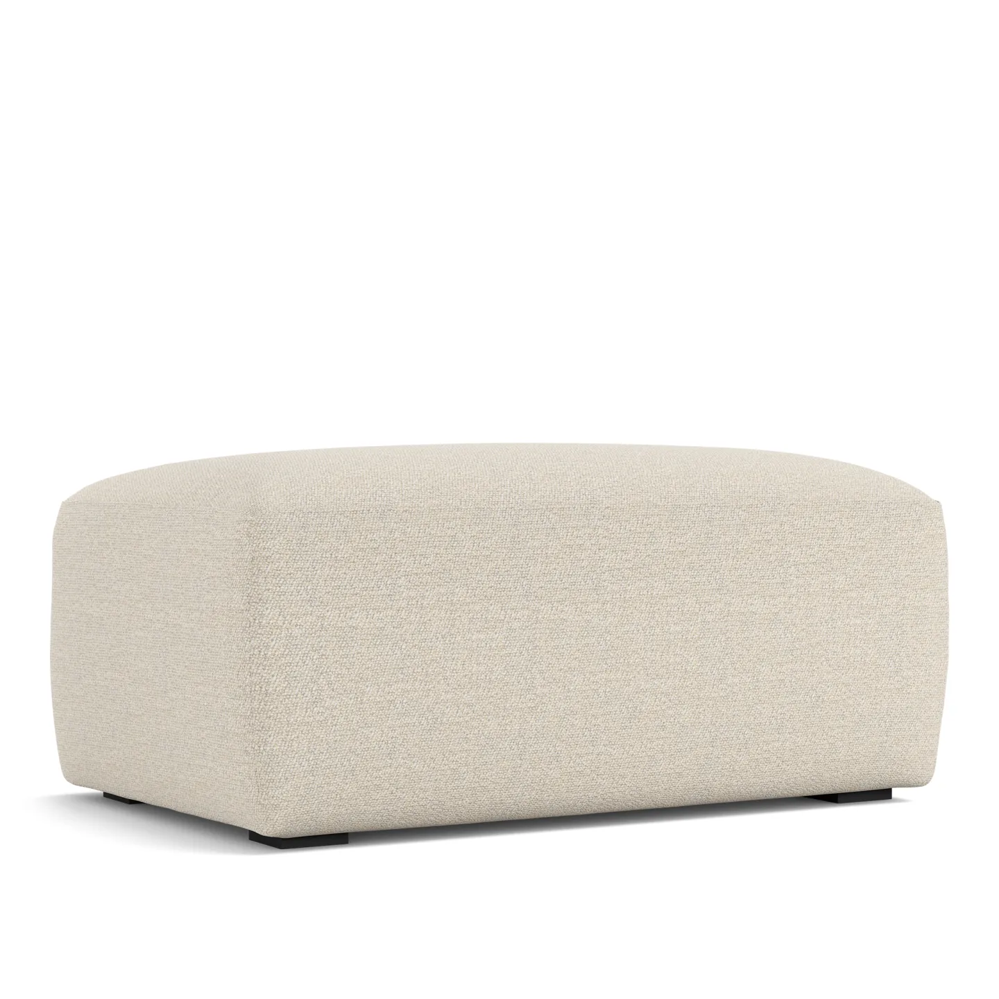 NOGA - Brick Ottoman Lario 38 - Fotpallar - Beige - Dun/Metall/Trä/Textilmaterial