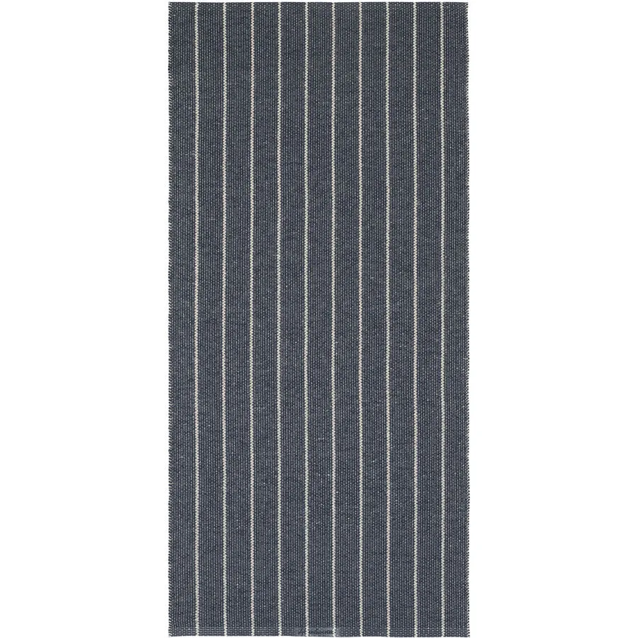 HORREDSMATTAN Outdoor-Teppich Rand blau Streifen Mischgewebe 150 x 150 cm