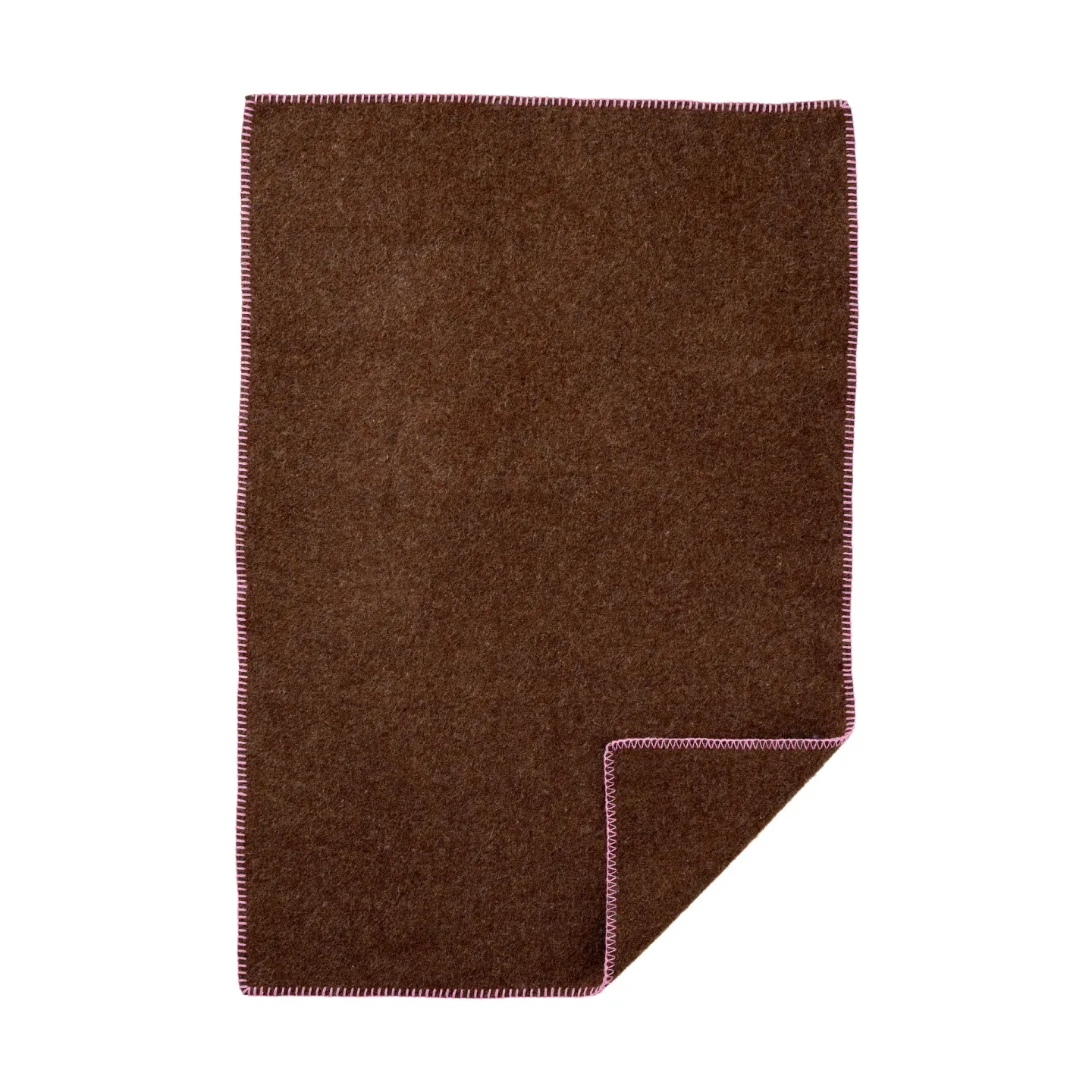 Klippan Yllefabrik Cozy barnfilt Walnut-pink, 65x90 cm