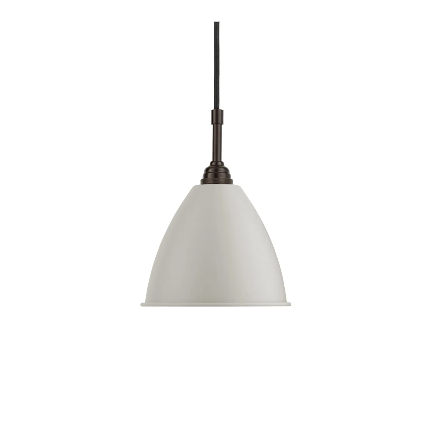 Gubi - BL9S Classic White Semi Matt/Black Brass - Pendellampor - Robert Dudley Best - Svart