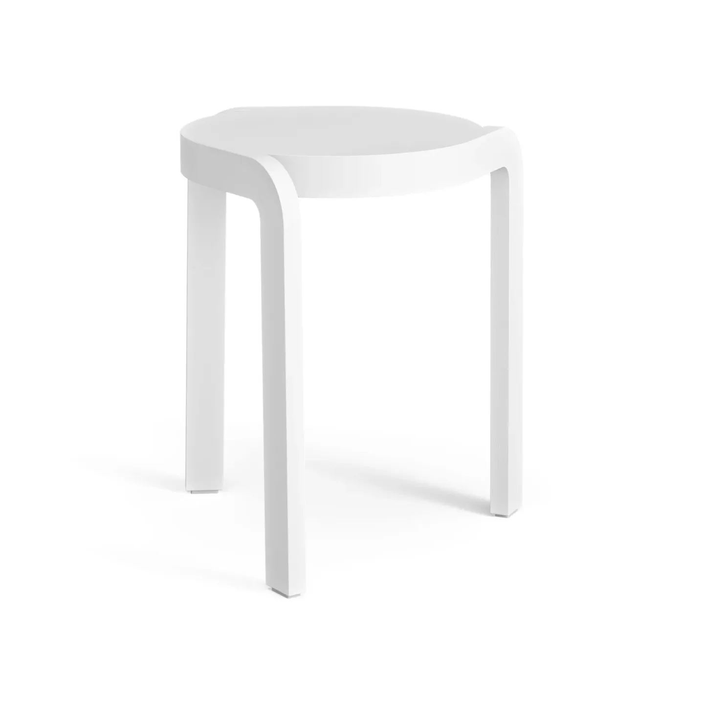 Swedese Spin pall H44 cm Ask vitlaserad