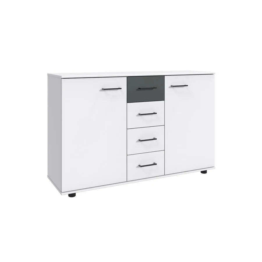 Kommode Tiby Weiss Holzwerkstoff B 130 H 83 cm