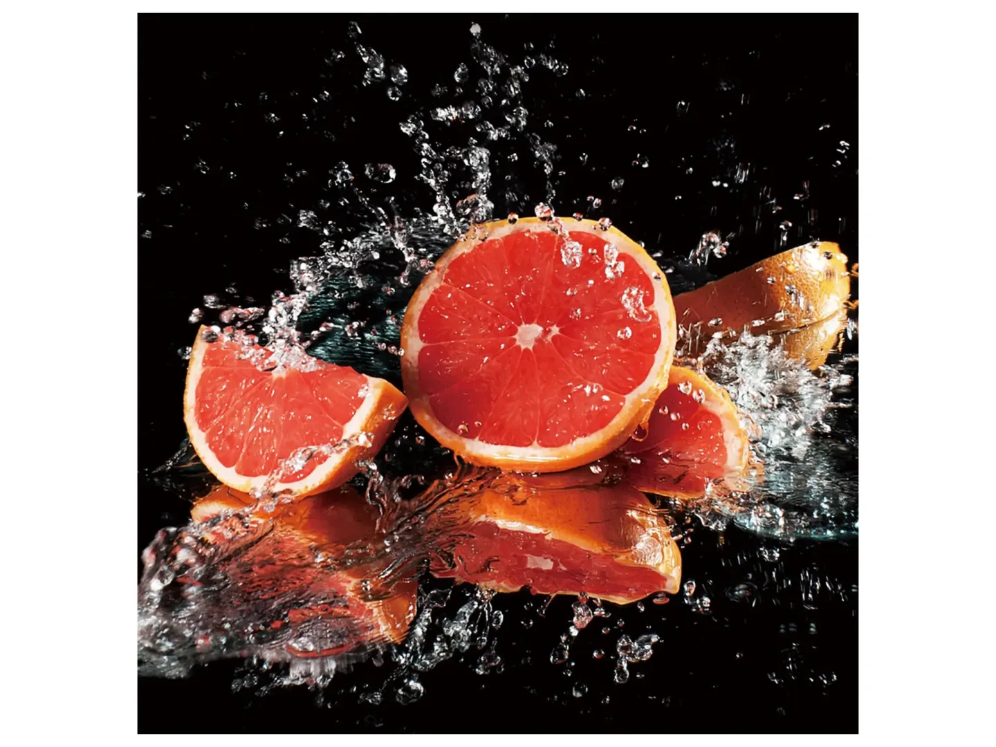 image LAND Digitaldruck auf Glas Splash Blutorange Orange | Schubiger Möbel