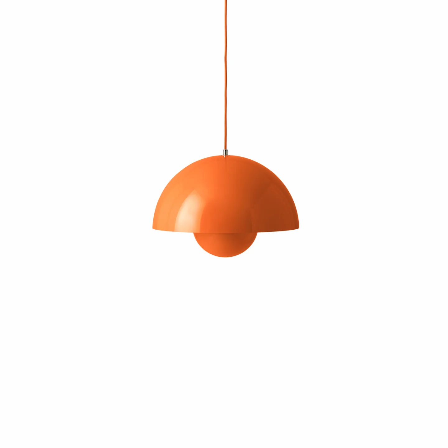 Flowerpot VP7 Hängeleuchte, Ø 37 cm, orange - &TRADITION - Wohnzimmer - Design - Metall - Mit Schirm