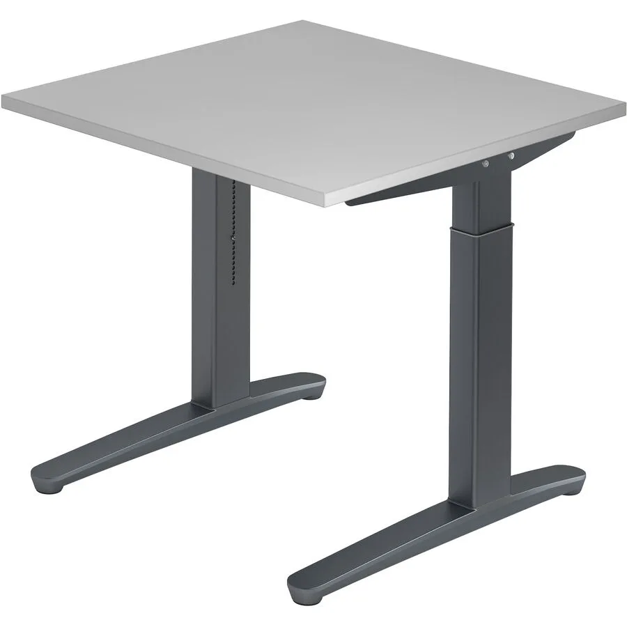 Schreibtisch Office grau Holzwerkstoff B 80 T 80 cm