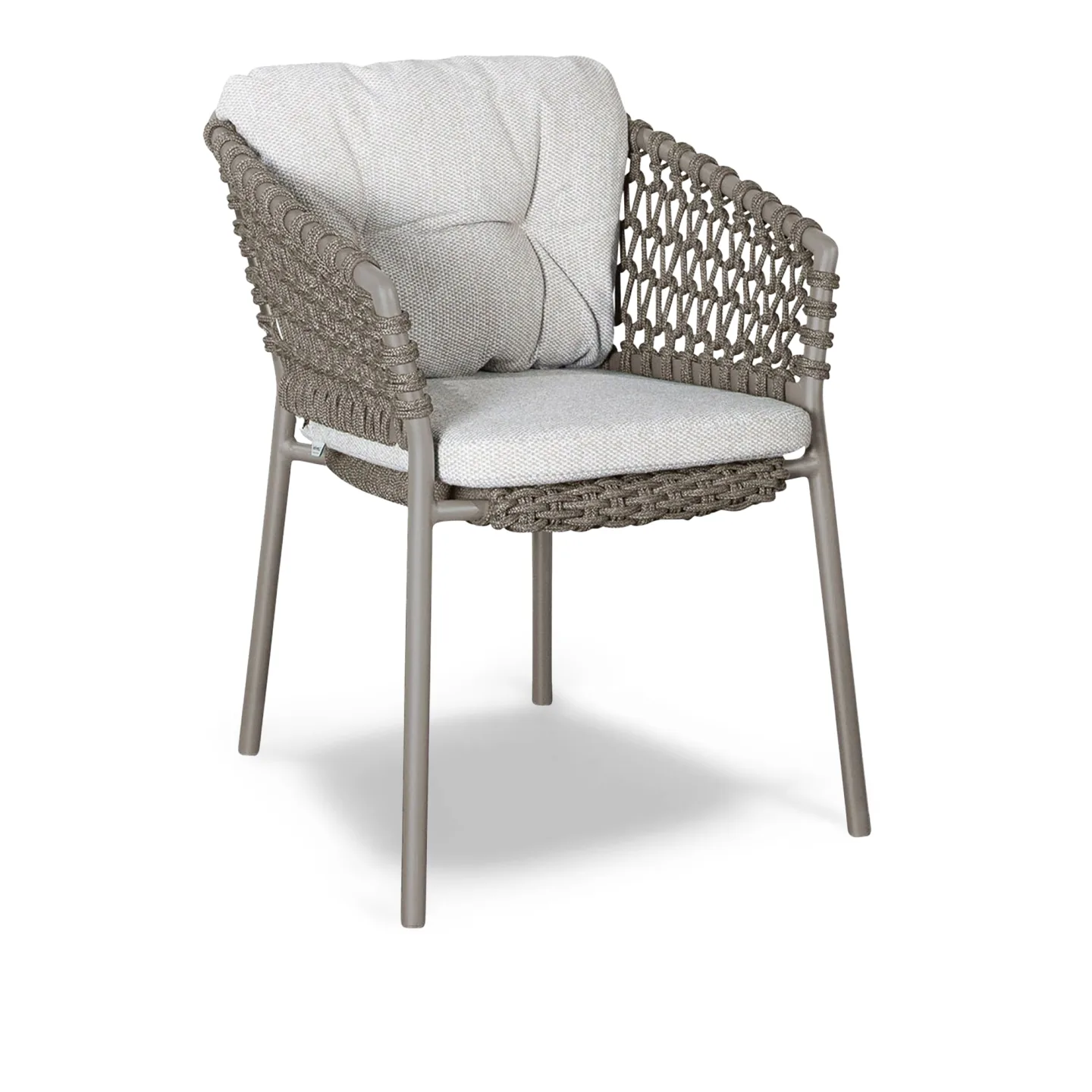 Cane-Line - Ocean dining chair – Taupe/Light Brown - Matstolar utomhus - Cane-line Design Team - Brun - Metall
