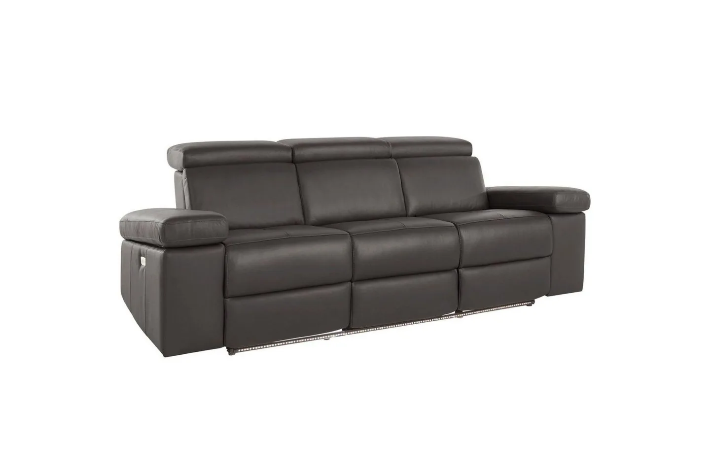 3-sitssoffa Rayland Brun, PU, Elektrisk vilstol - Brun, PU, Elektrisk vilstol