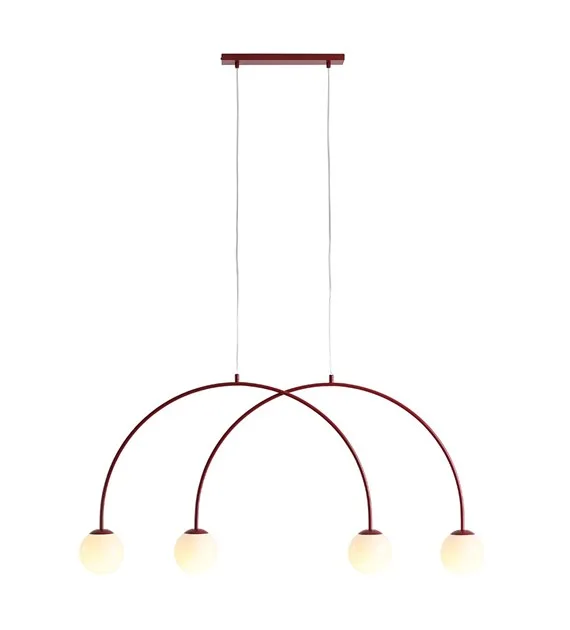 Artera - Una 130cm - Taklampa - Vinröd