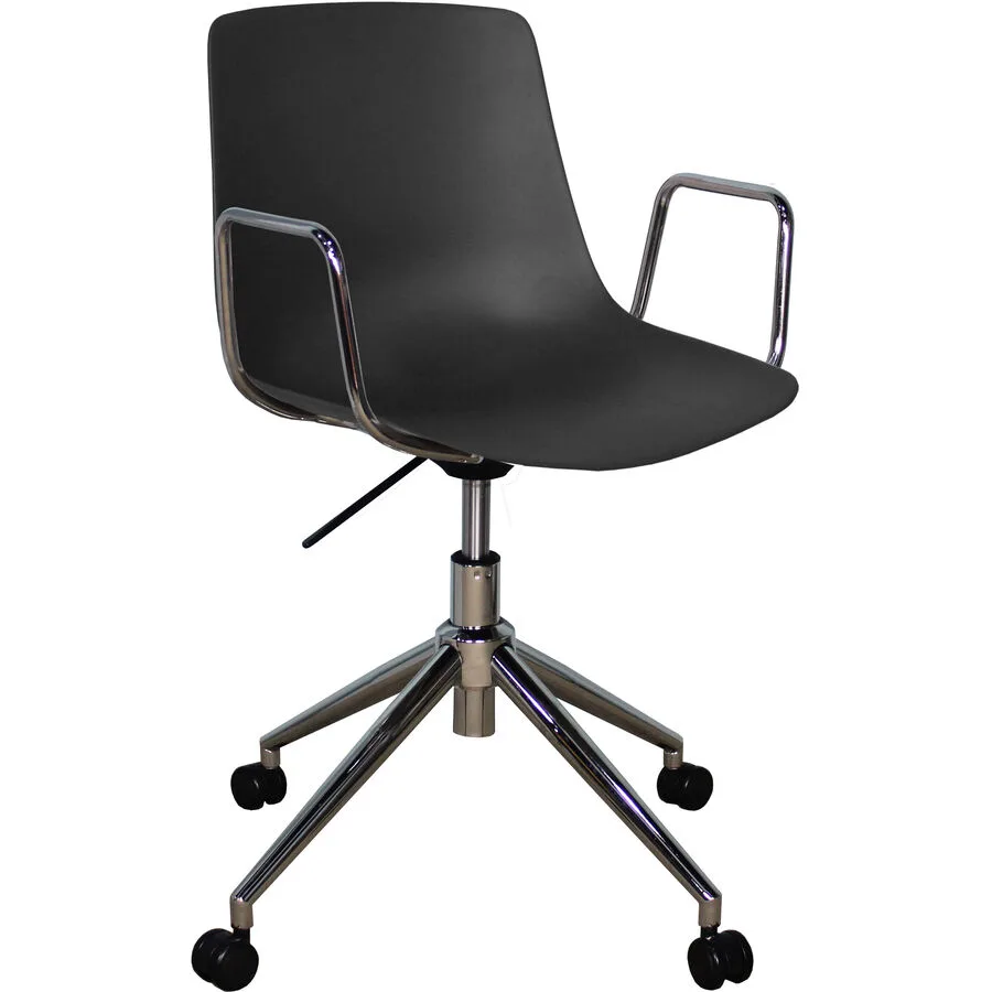 Bürostuhl Livio schwarz Polypropylen H 82.5 cm