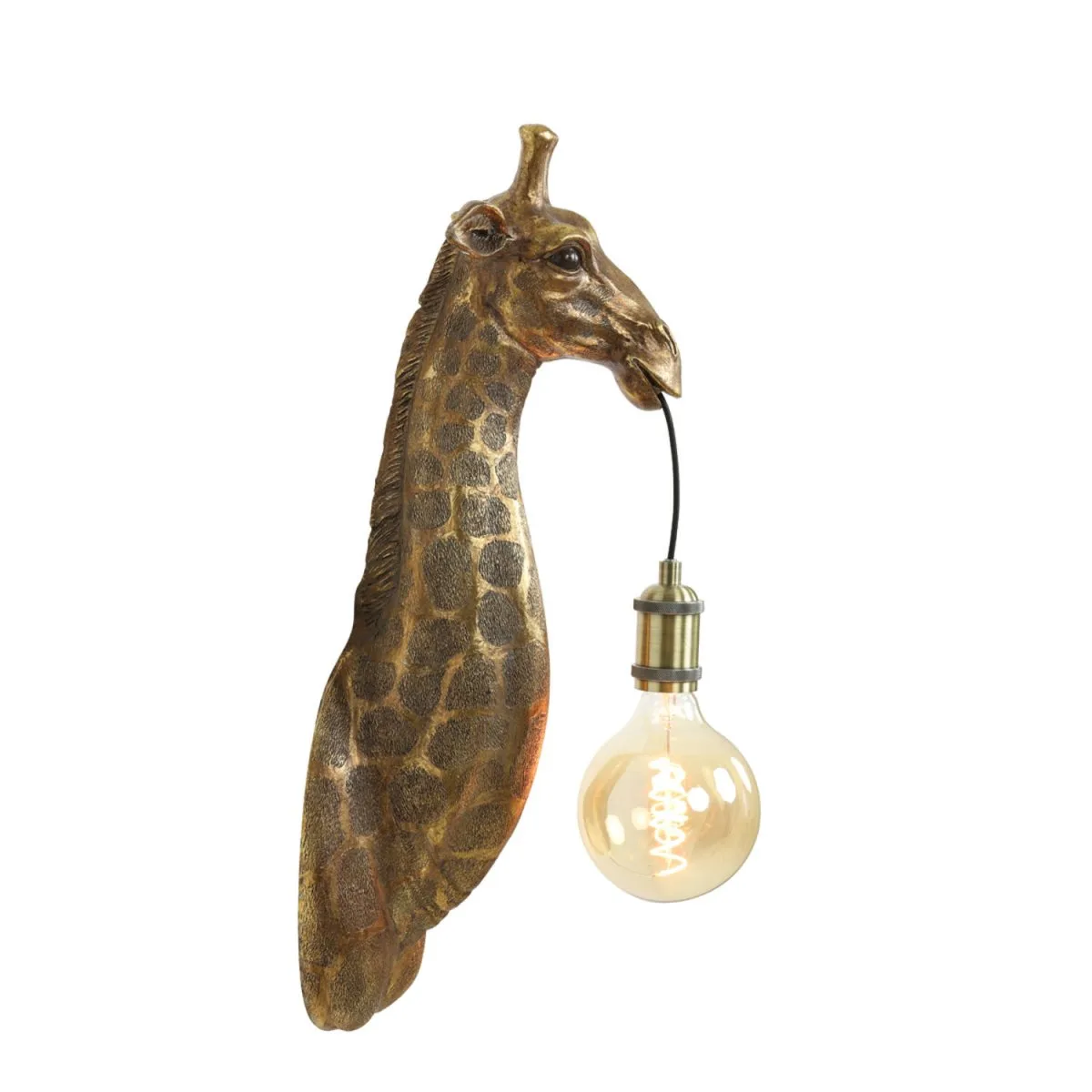 Light & Living - Giraffe 60cm - Vägglampa - Brons