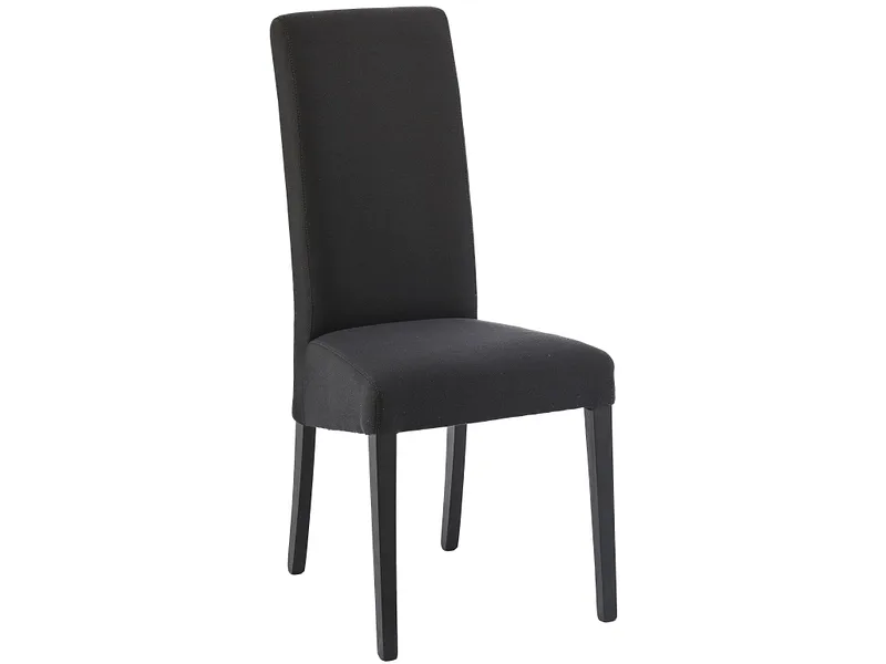 Stuhl BOSTON Stoff schwarz