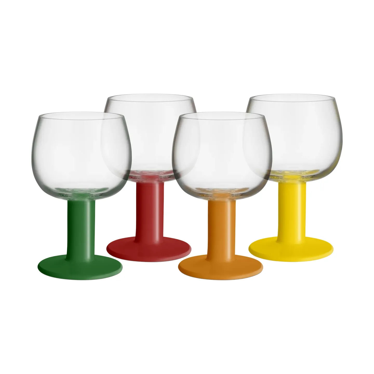 Kosta Boda Vaters Glas Gemischte Farben, 40 cl, 4er-Pack