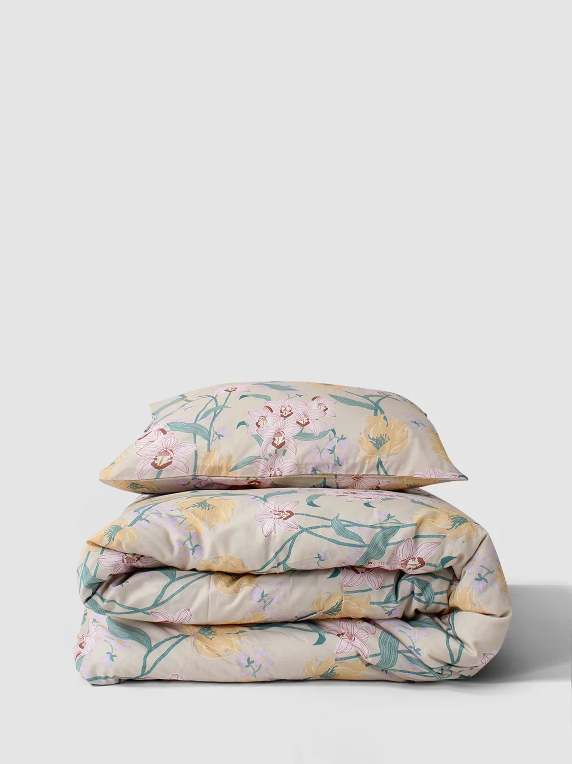 Dynetrekk sett - Florina (rosa) (Størrelse: 150 x 210 cm)