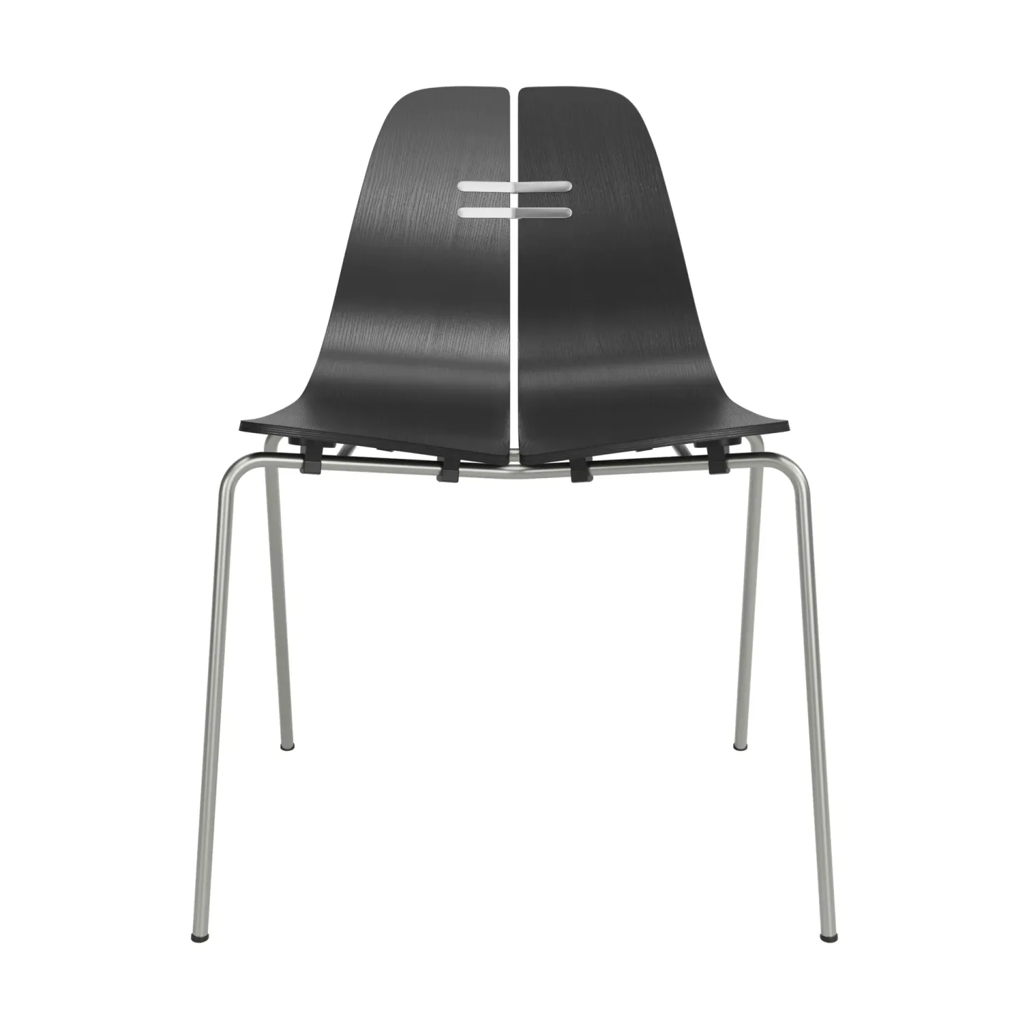 Fritz Hansen PK3 stol Svart ask-rostfritt stålstativ