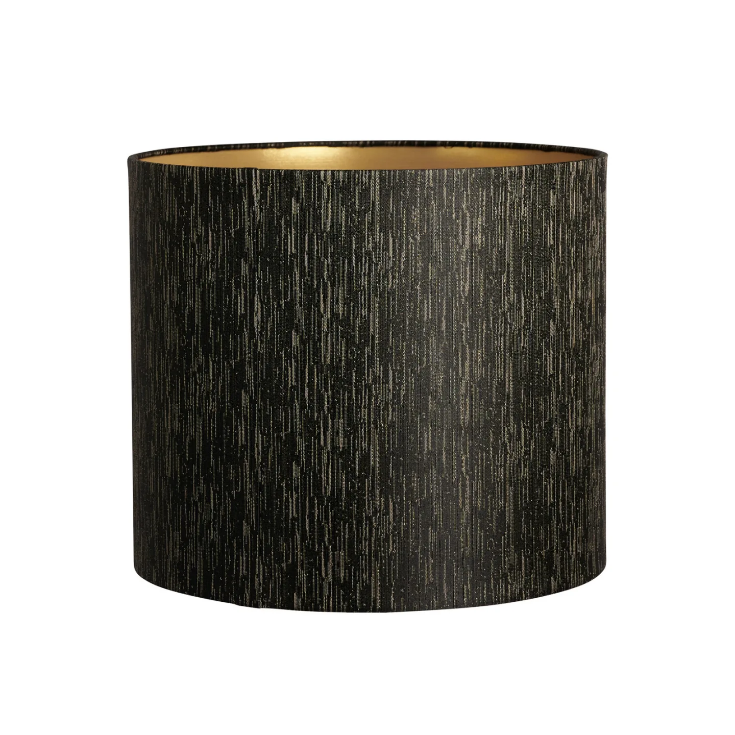 Erica Lampenschirm schwarz/gold, Ø29cm, Textil - Watt & Veke - Design - Stoff / Textil