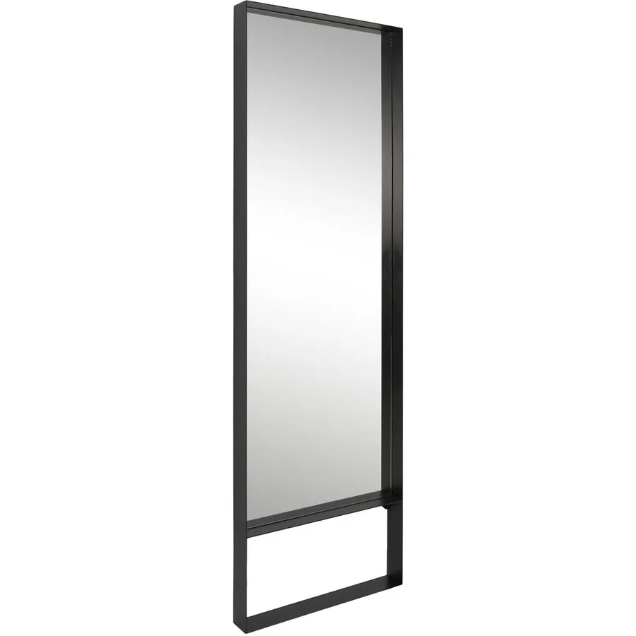 Spinder Design Spiegel Hesta Schwarz Stahl/Glas 60 cm 190 cm