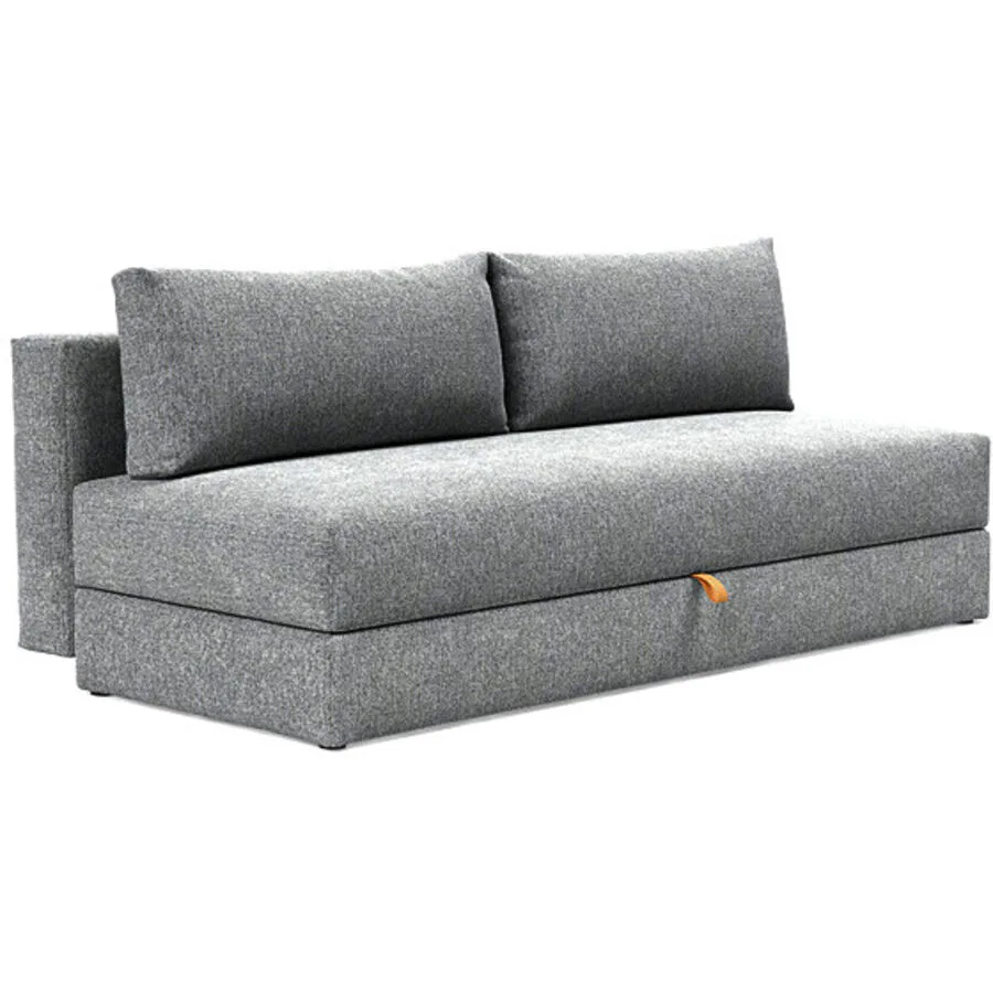 Bettsofa Odlav hellgrau Stoff B 200 T 105 cm Ausklappbar