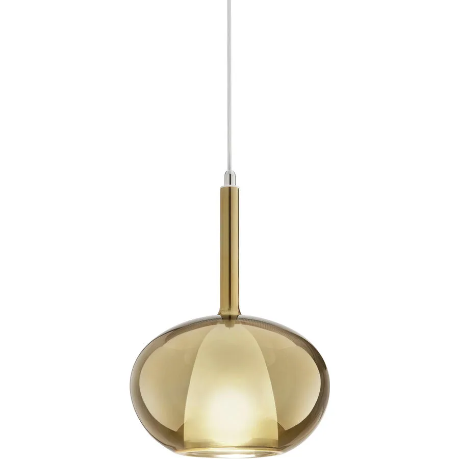 Giberti Luce Pendellampe Carina Grau Glas 22 cm 33.5 cm