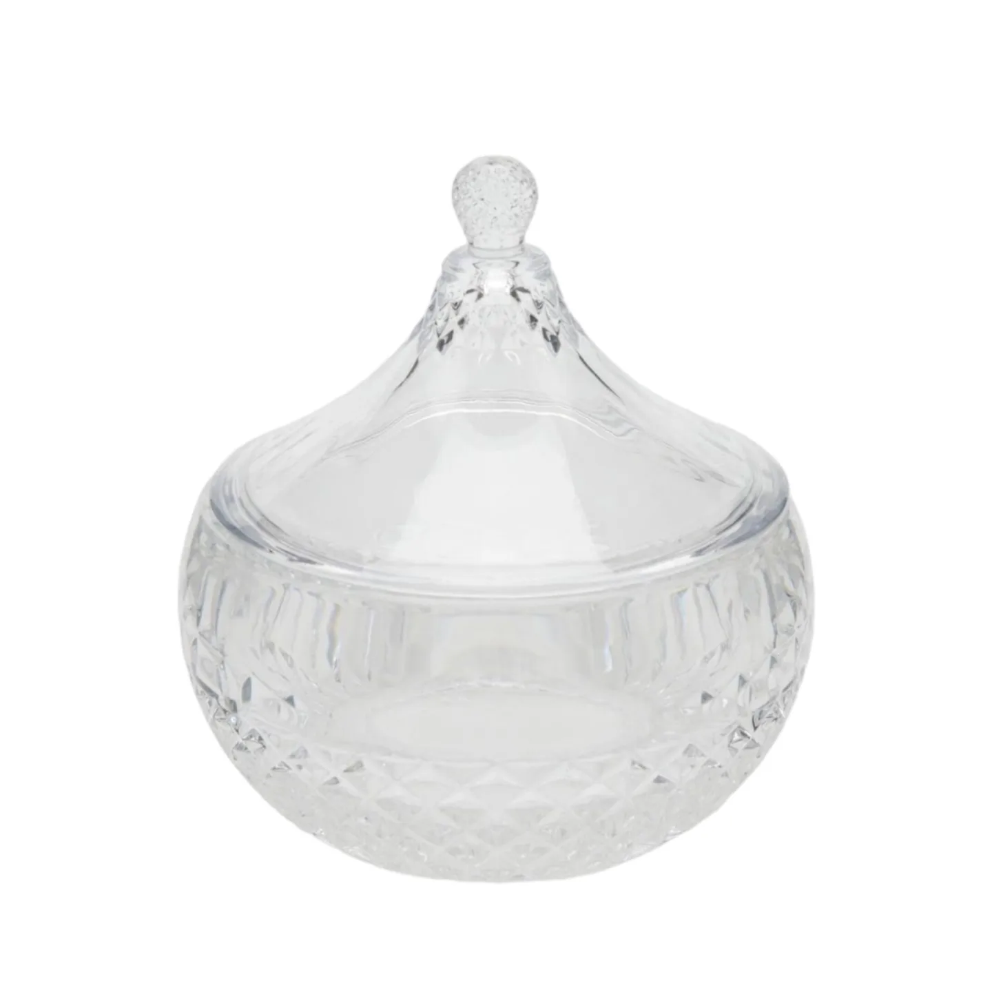 Edg Bonboniere Rund Kristallglas H: 18 cm | Schubiger Möbel