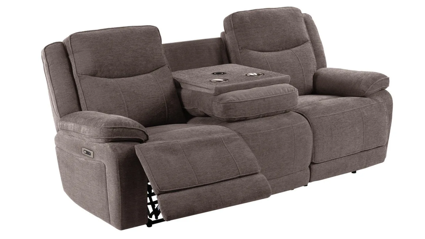 Drevia Reclinersoffa 3-sits Elektrisk - Mullvadsfärgat