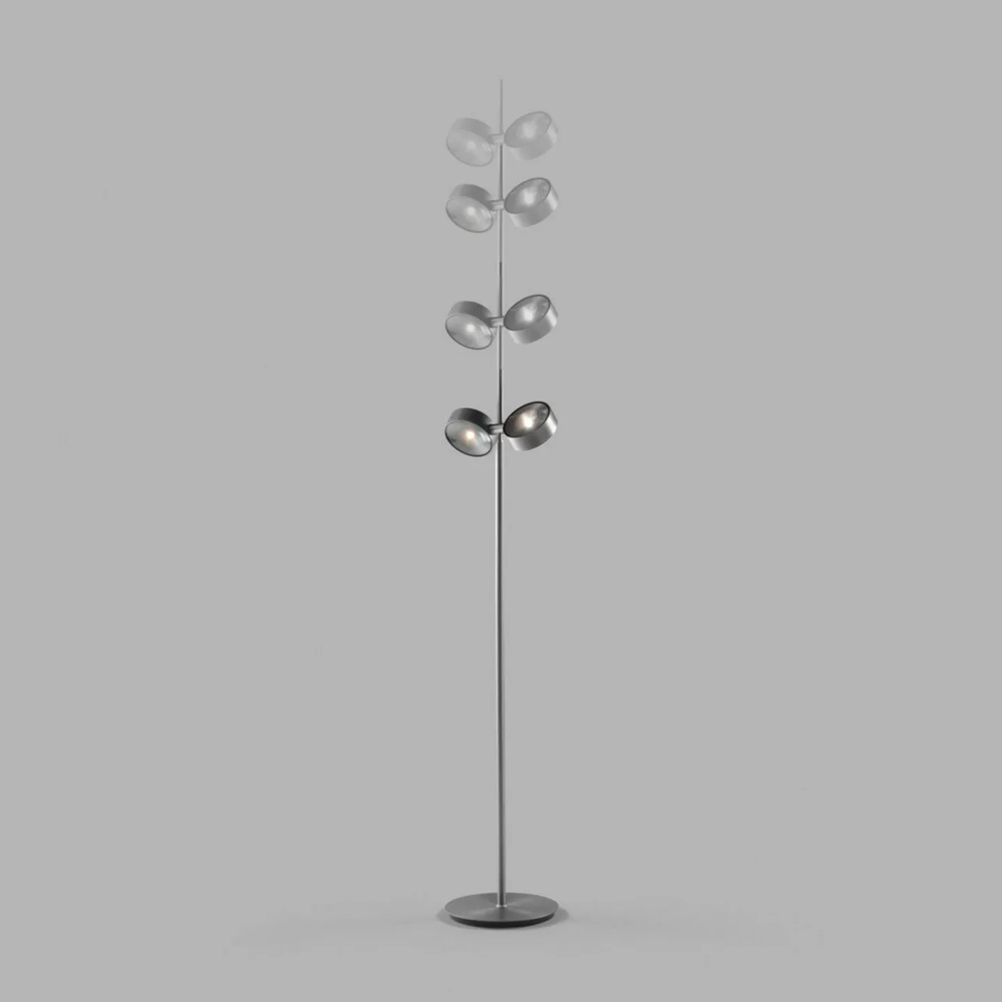 Orbit Stehleuchte Touchless Titanium - LIGHT-POINT - Wohnzimmer - Aluminium