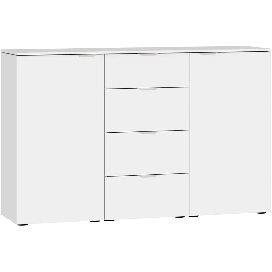 Kommode Arena Beimöbel Weiss Holzwerkstoff 135 cm 43 cm