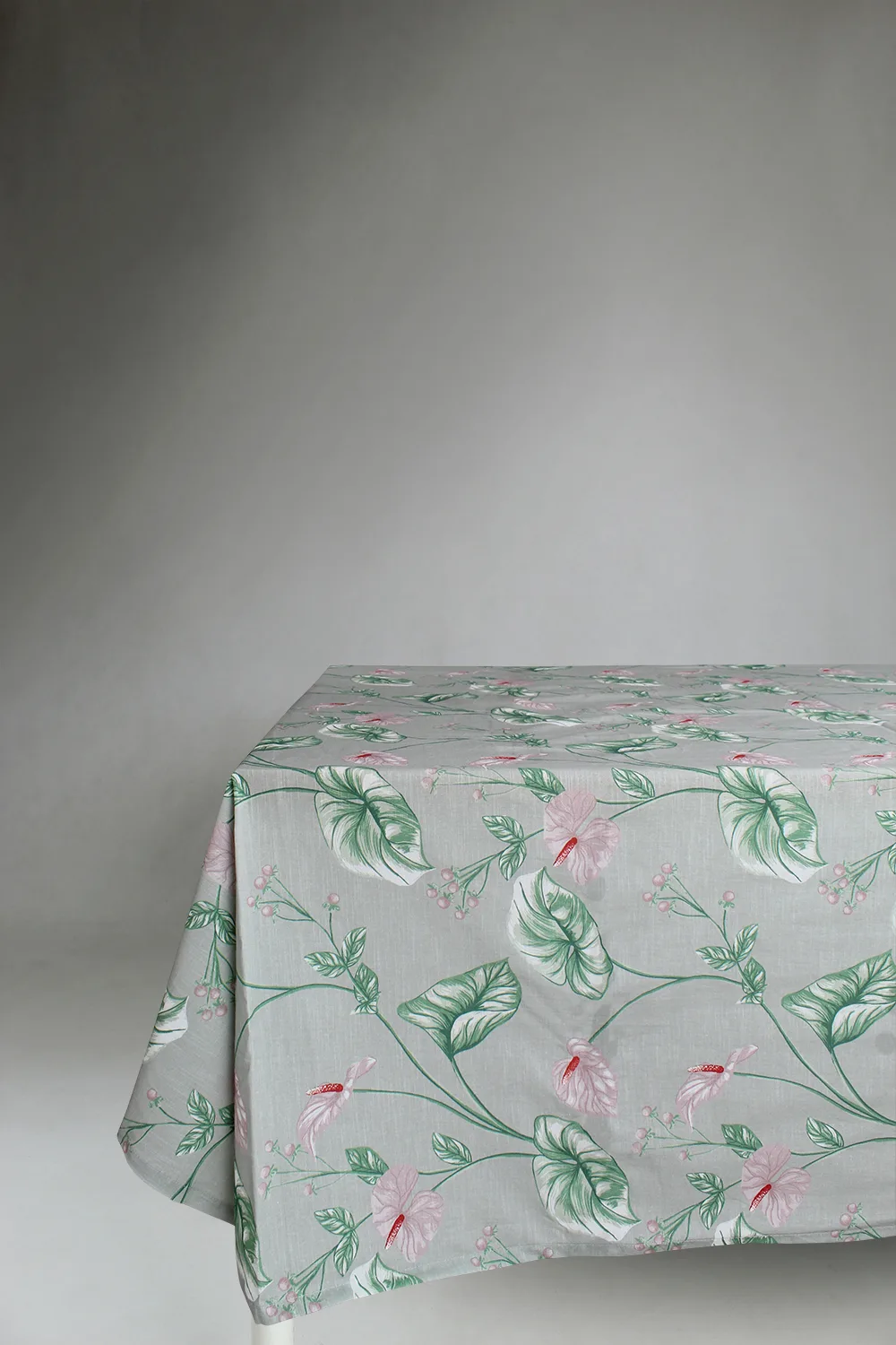 Dukar - Bomullsduk Adella (grønn/lilla) (Størrelse: 140 x 250 cm)