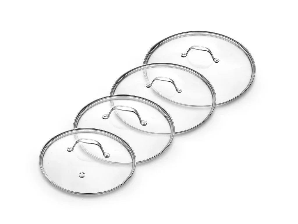 GLASDECKEL-SET 20/24/26/28 CM – 4-TEILIG