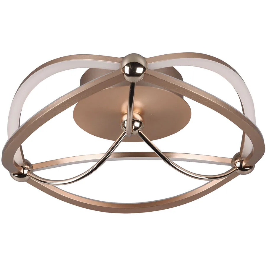 Deckenlampe Caro Metall 14 cm - Farbe: messing matt - LED - Lichtfarbe: Warmweiss - LED Energiesparlampen