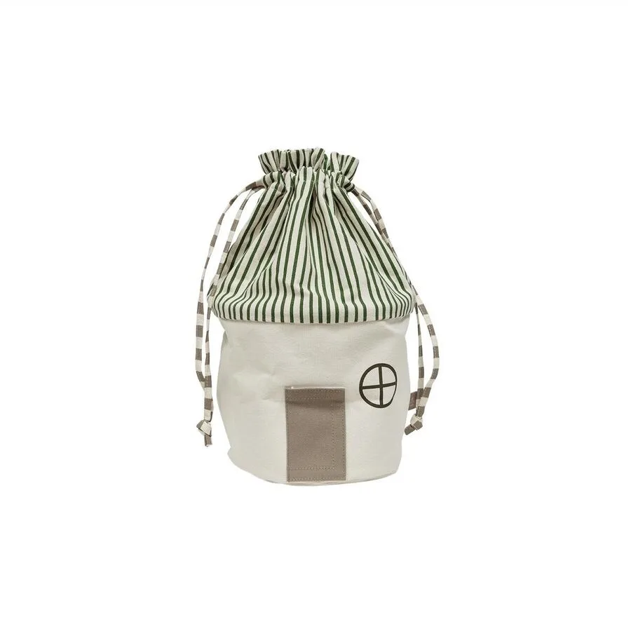 Aufbewahrungskorb OYOY Grün Baumwolle B 26 H 40 cm