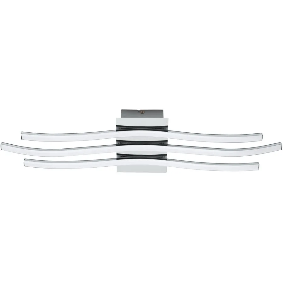 Eglo Wandlampe Roncade Weiss/Grau Aluminium/Kunststoff/Stahl 13 cm 4.5 cm - Farbe: chrom/weiss - LED - Lichtfarbe: Warmweiss - Material: