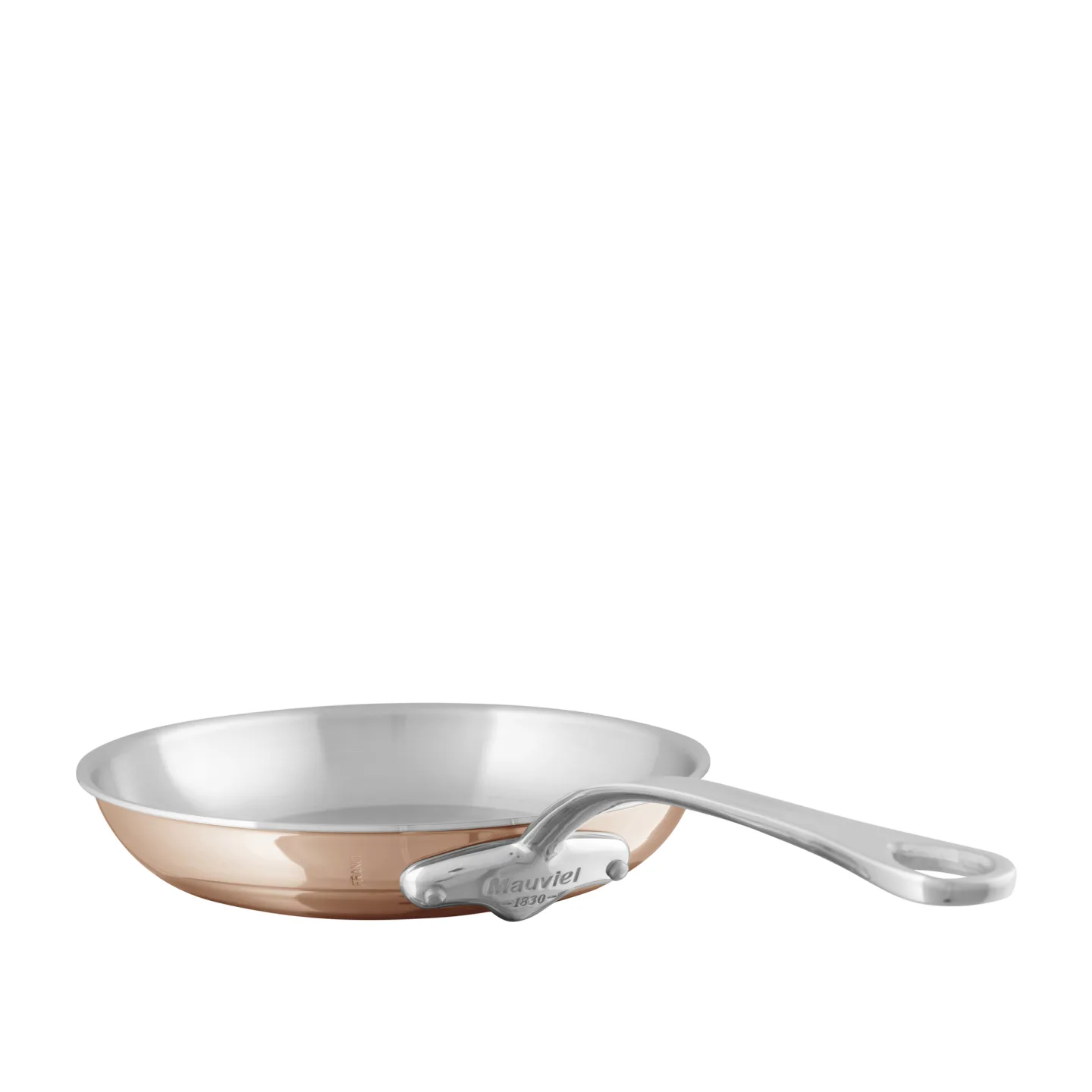 Mauviel - Frying Pan M'6S Copper/Steel - 26 cm - Stekpannor - Silver,Koppar