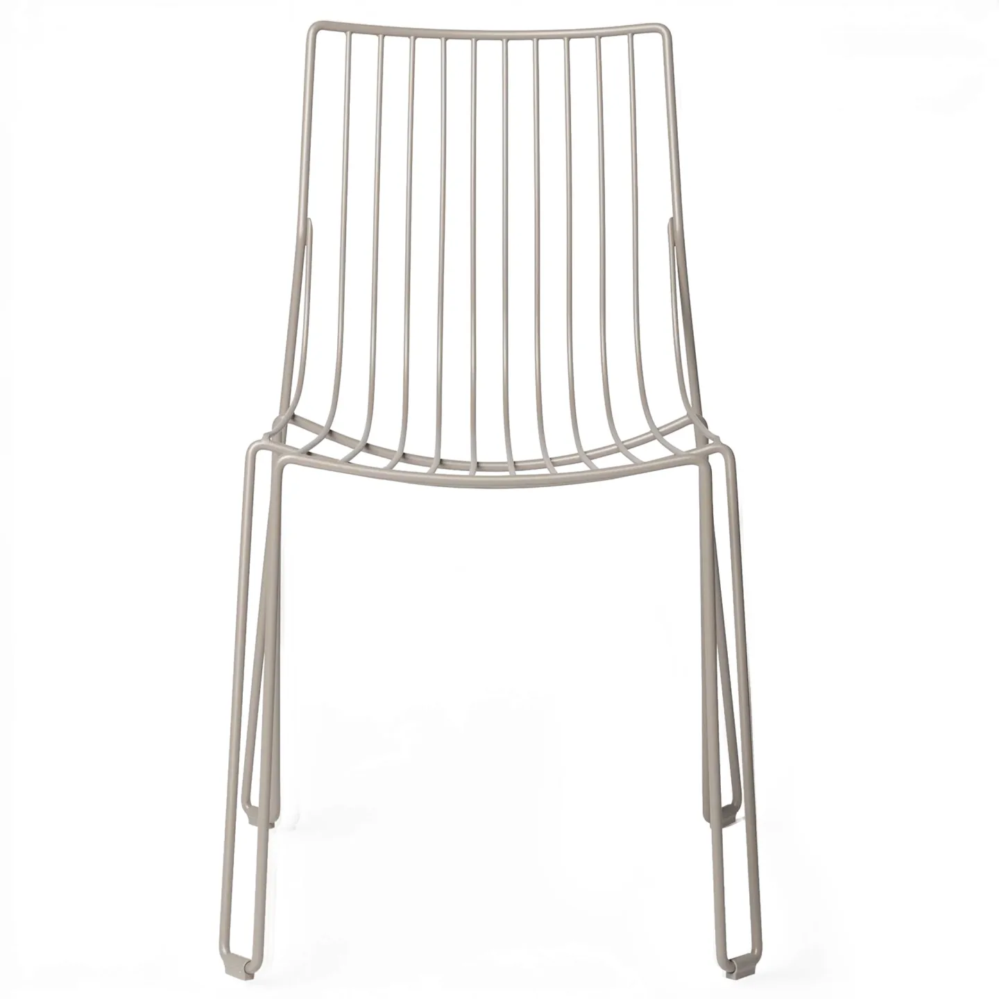 Massproductions - Tio Chair, Stone Grey - Matstolar utomhus - Chris Martin - Grå - Metall