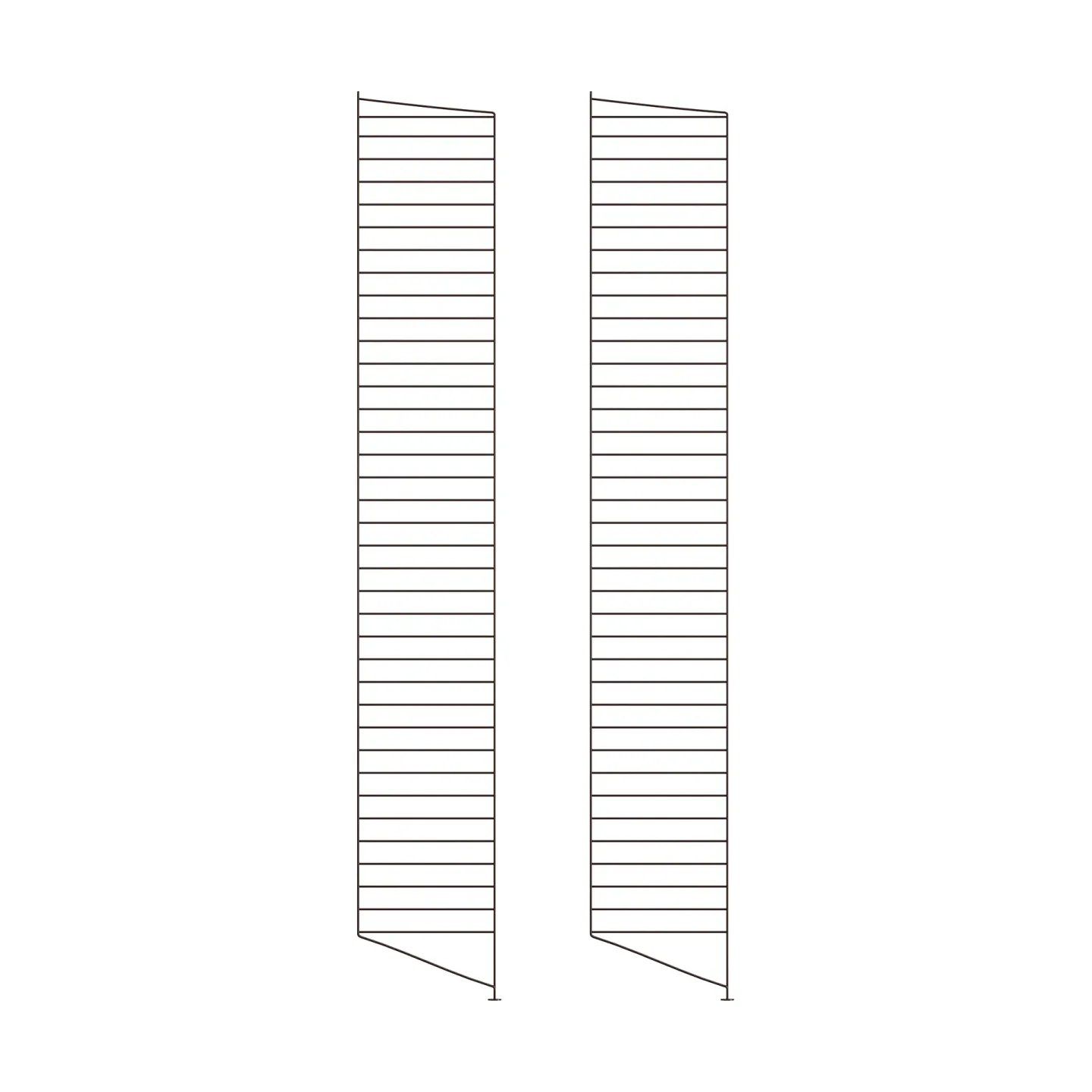 String String Bodenleiter Dunkelbraun, 200x30 cm, 2-teilig
